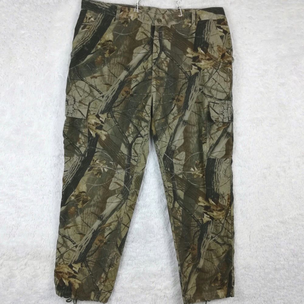 Vintage‎ Spartan Outdoors Mens Pants Cargo Camo Hunting Realtree Hardwood 2XL
